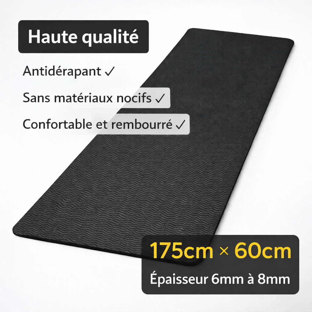 Tapete de Yoga e Fitness – Tapis de Sport: confortável e prático para esportes e ioga