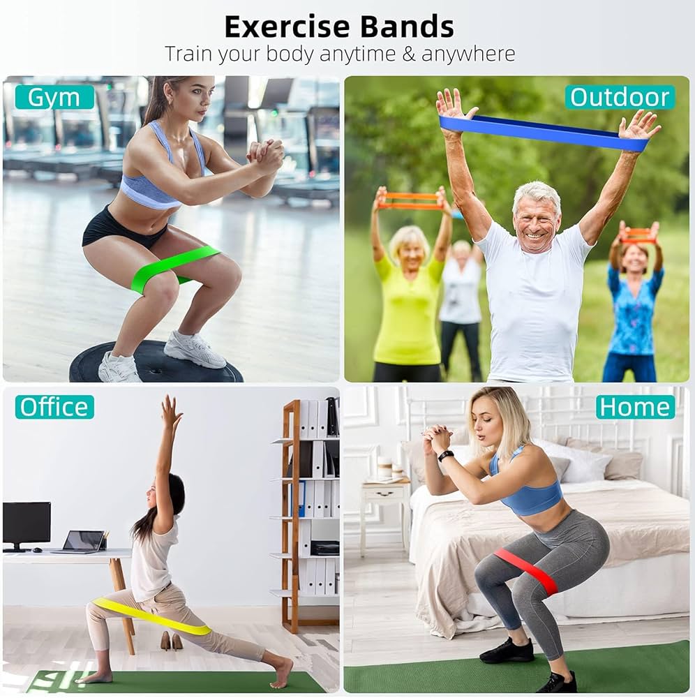 Faixas de resistência com 5 níveis – Treino completo para os braços 💪