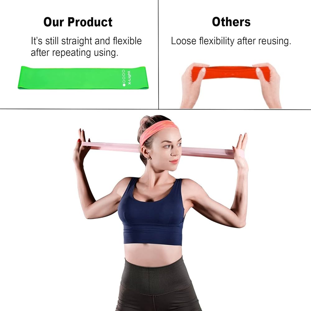 Faixas de resistência com 5 níveis – Treino completo para os braços 💪