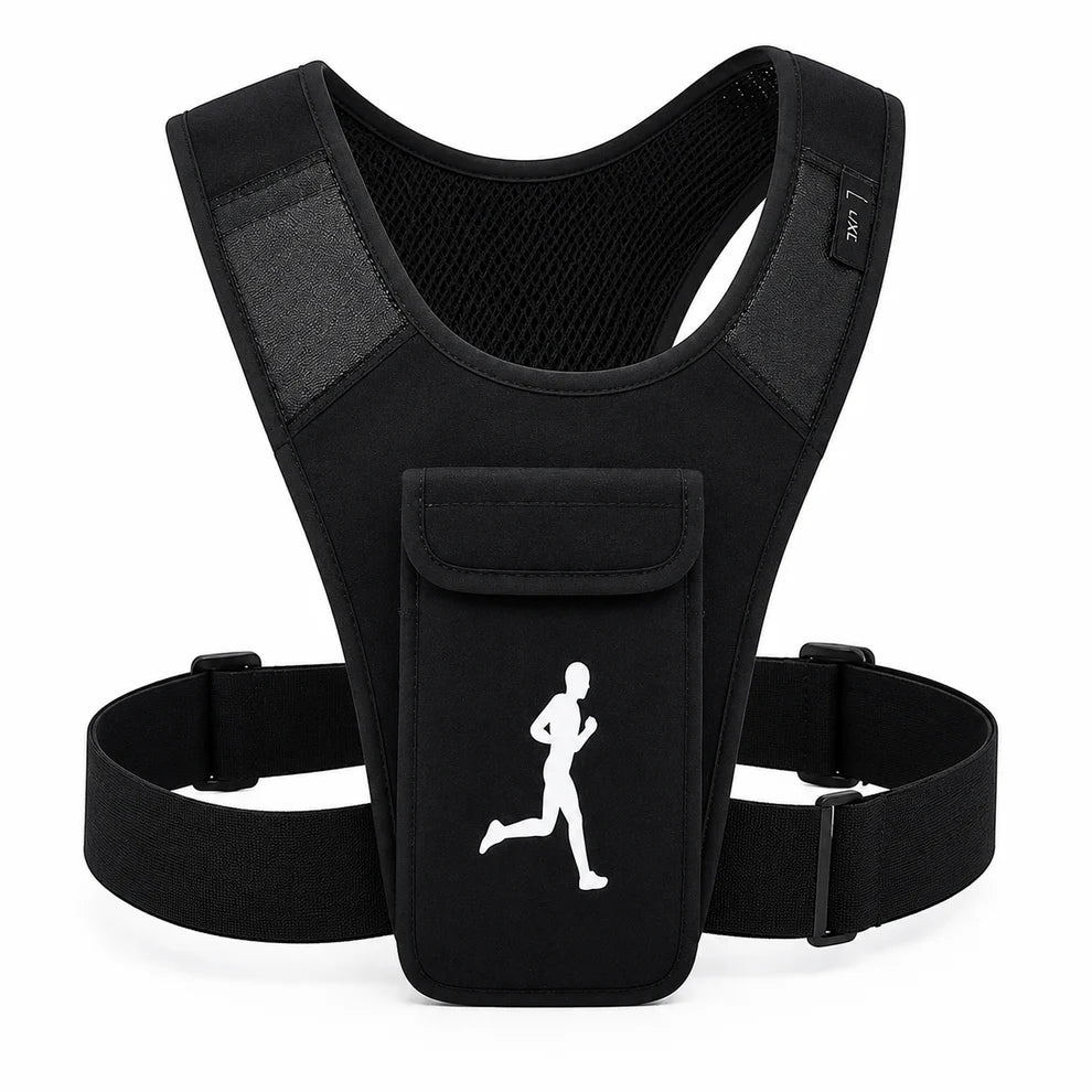 Colete de Corrida Leve com Bolsa para Telemóvel