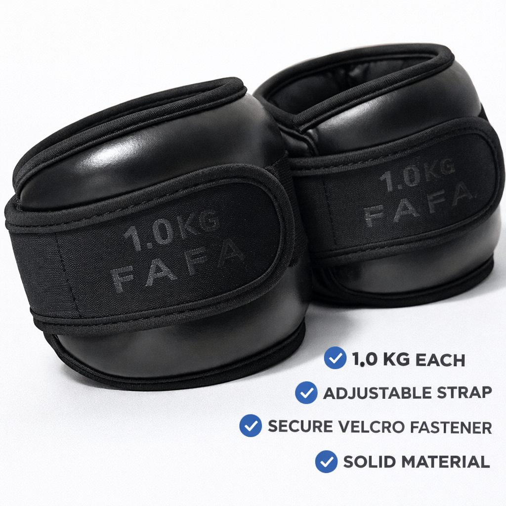 FAFA Ankle Weights – Pesos para os tornozelos para aumentar a força e queimar gordura (1 kg)