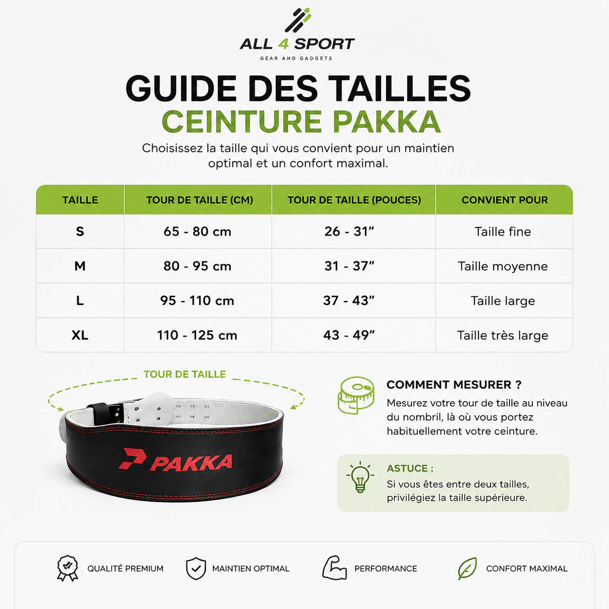 Cinto de musculação PAKKA
