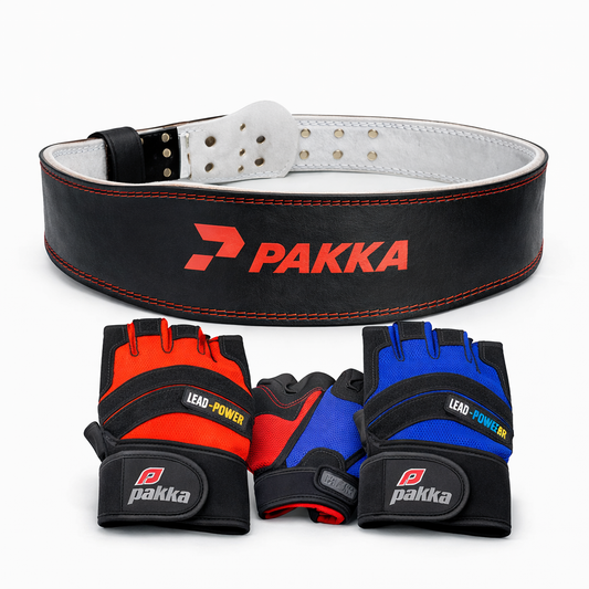 Pacote Force Pro – Cinto + Luvas de musculação
