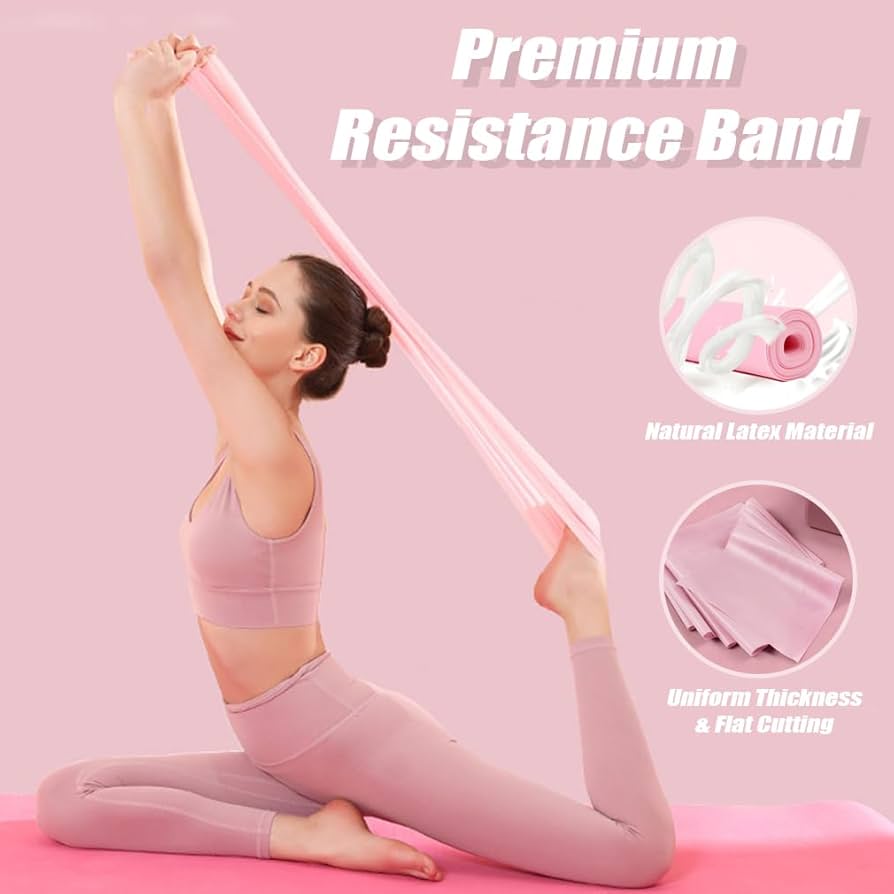 Faixa de Resistência para Pilates FAFA Sport – Faixa elástica multifuncional para exercícios de Pilates
