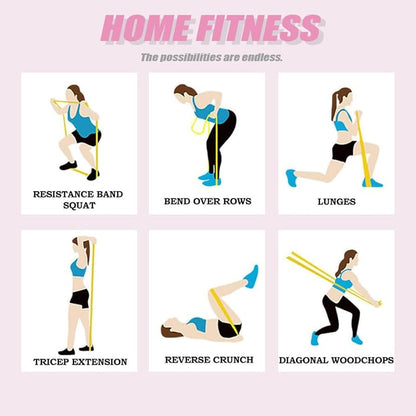 Faixa de Resistência para Pilates FAFA Sport – Faixa elástica multifuncional para exercícios de Pilates