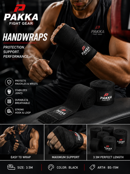 Bandage de Boxe & MMA PAKKA – Protection Premium