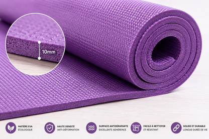 Tapis de Yoga EVA Premium 10mm